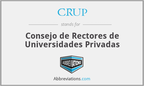 CRUP - Consejo de Rectores de Universidades Privadas