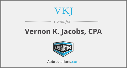 VKJ - Vernon K. Jacobs, CPA