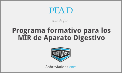 PFAD - Programa formativo para los MIR de Aparato Digestivo