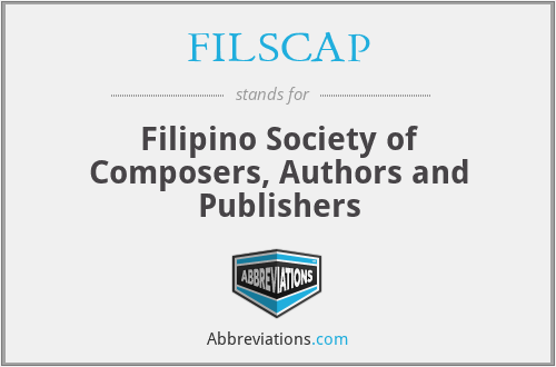 FILSCAP - Filipino Society of Composers, Authors and Publishers