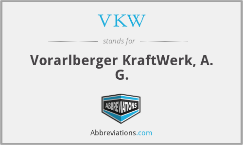 VKW - Vorarlberger KraftWerk, A. G.