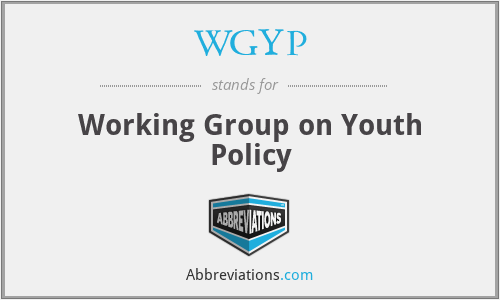 WGYP - Working Group on Youth Policy