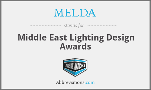 MELDA - Middle East Lighting Design Awards