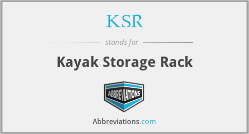 KSR - Kayak Storage Rack