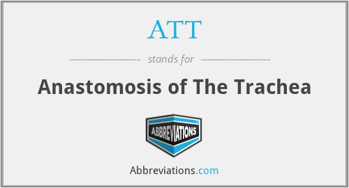 ATT - Anastomosis of The Trachea
