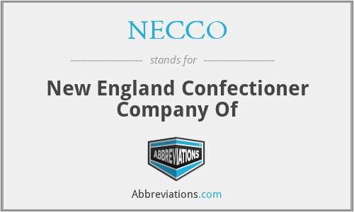 NECCO - New England Confectioner Company Of