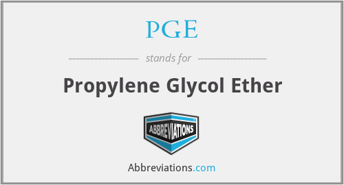 PGE - Propylene Glycol Ether