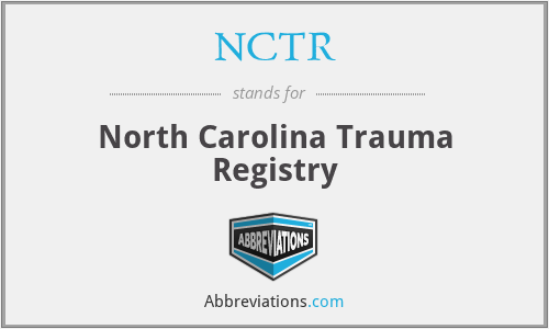 NCTR - North Carolina Trauma Registry