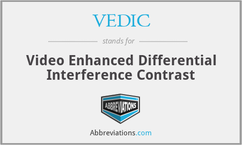 VEDIC - Video Enhanced Differential Interference Contrast
