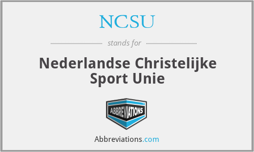 NCSU - Nederlandse Christelijke Sport Unie