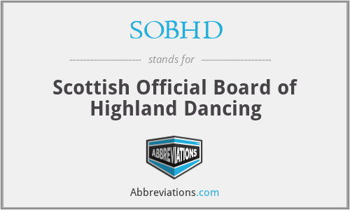 SOBHD - Scottish Official Board of Highland Dancing