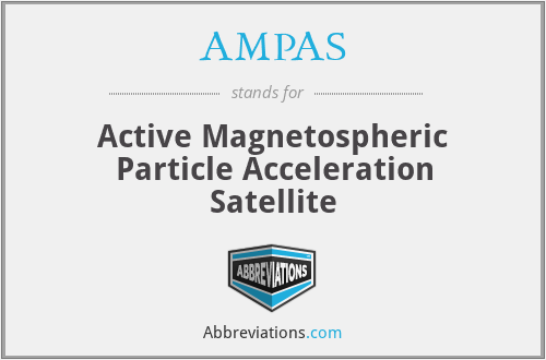 AMPAS - Active Magnetospheric Particle Acceleration Satellite