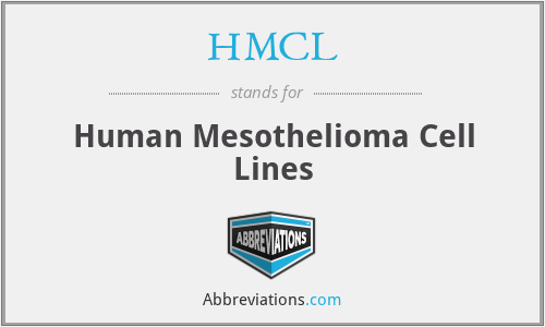 HMCL - Human Mesothelioma Cell Lines