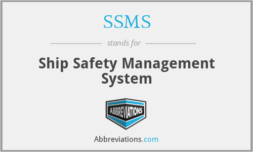 SSMS - Ship Safety Management System