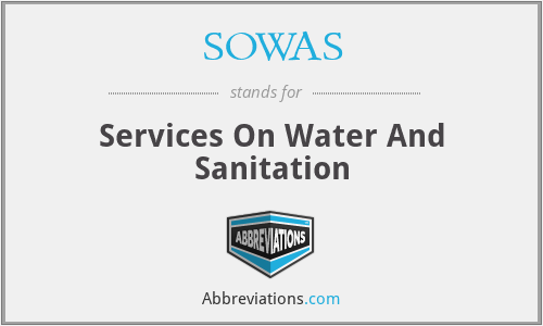SOWAS - Services On Water And Sanitation