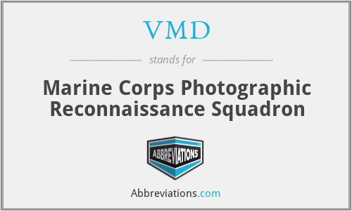 VMD - Marine Corps Photographic Reconnaissance Squadron