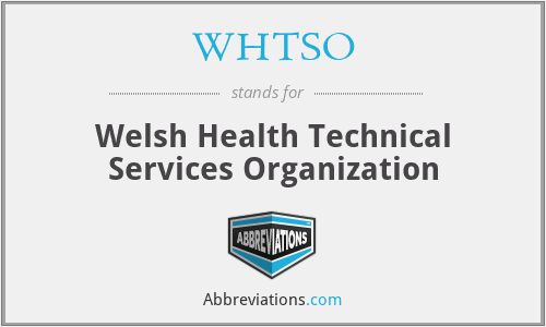 WHTSO - Welsh Health Technical Services Organization