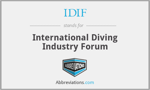 IDIF - International Diving Industry Forum