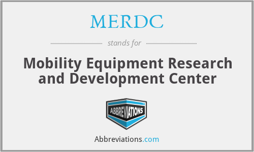 MERDC - Mobility Equipment Research and Development Center