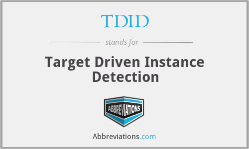 TDID - Target Driven Instance Detection