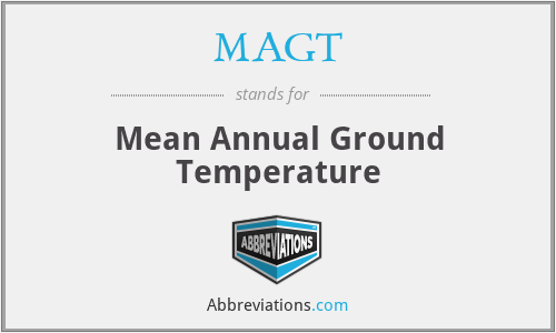 MAGT - Mean Annual Ground Temperature