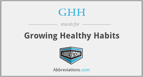 GHH - Growing Healthy Habits