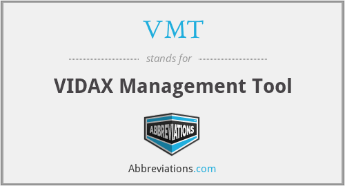 VMT - VIDAX Management Tool