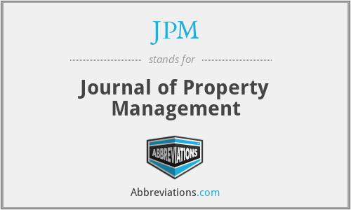 JPM - Journal of Property Management
