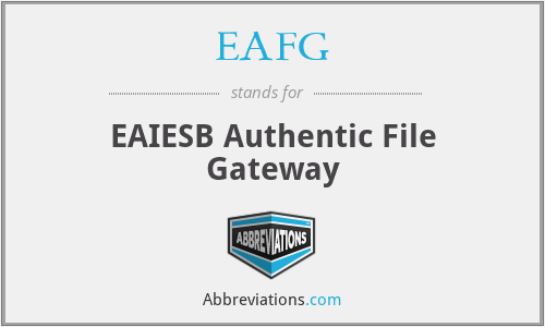 EAFG - EAIESB Authentic File Gateway