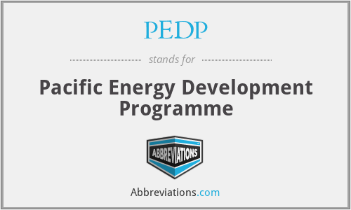 PEDP - Pacific Energy Development Programme
