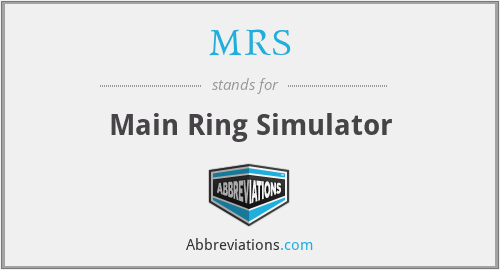 MRS - Main Ring Simulator