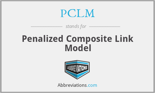PCLM - Penalized Composite Link Model