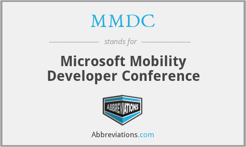 MMDC - Microsoft Mobility Developer Conference