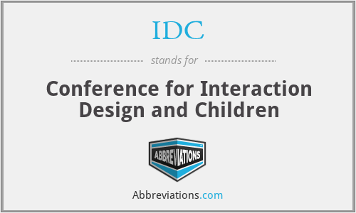IDC - Conference for Interaction Design and Children