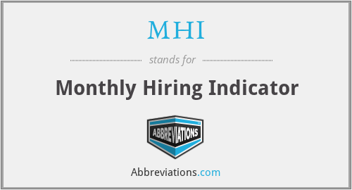 MHI - Monthly Hiring Indicator