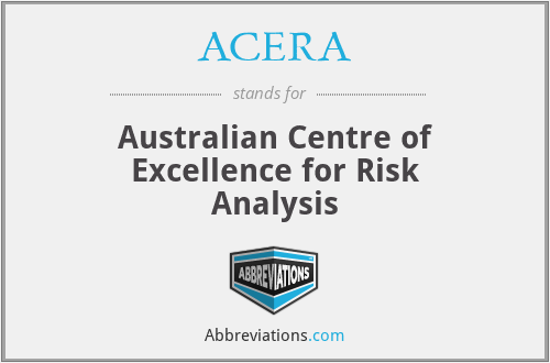 ACERA - Australian Centre of Excellence for Risk Analysis