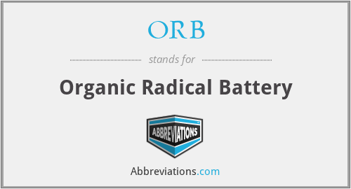 ORB - Organic Radical Battery
