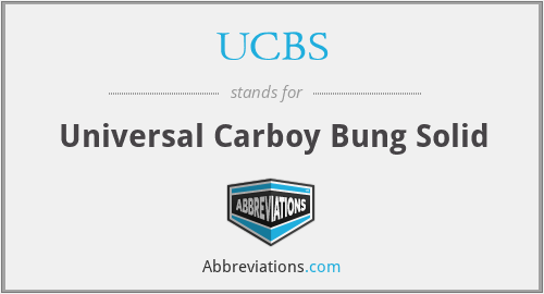 UCBS - Universal Carboy Bung Solid