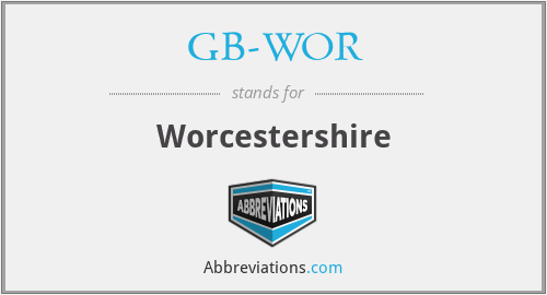 GB-WOR - Worcestershire