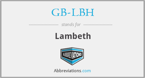 GB-LBH - Lambeth