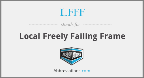 LFFF - Local Freely Failing Frame
