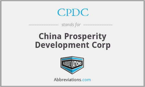 CPDC - China Prosperity Development Corp