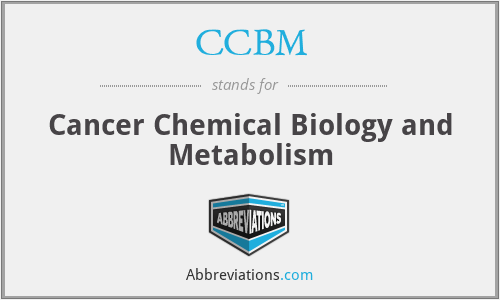 CCBM - Cancer Chemical Biology and Metabolism