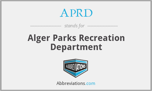 APRD - Alger Parks Recreation Department