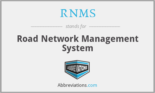 RNMS - Road Network Management System