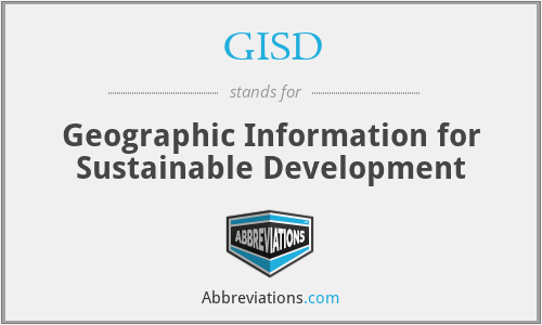 GISD - Geographic Information for Sustainable Development