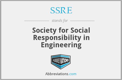 SSRE - Society for Social Responsibility in Engineering
