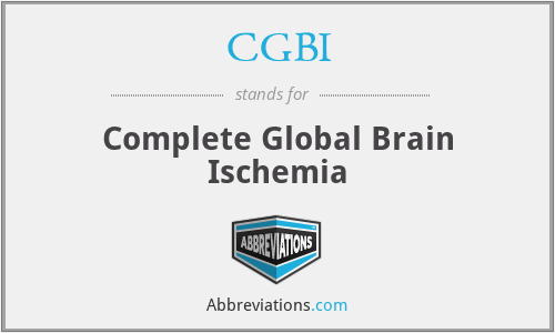 CGBI - Complete Global Brain Ischemia
