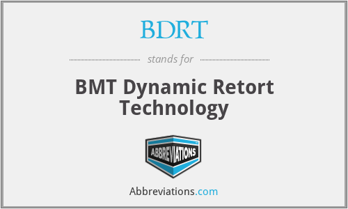 BDRT - BMT Dynamic Retort Technology