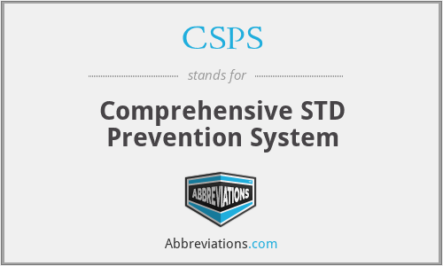 CSPS - Comprehensive STD Prevention System